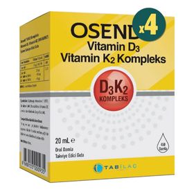 Osende Vitamin D3 K2 Kompleks 4x20 ml Damla