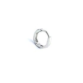Oseshop İtalyan 925 Ayar Gümüş Erkek Tek Halka Küpe