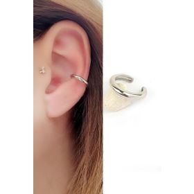 Oseshop İtalyan 925 Ayar Gümüş Sıkıştırmalı Kıkırdak Küpesi