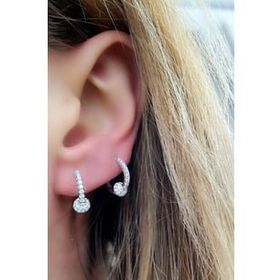 Oseshop İtalyan 925 Ayar Gümüş Trend Toplu Halka Küpe