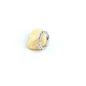 Oseshop İtalyan Tasarımı 925 Ayar Gümüş Minimal Tek Halka Küpe