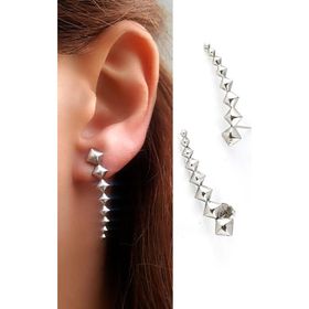 Oseshop İtalyan Tasarımı 925 Ayar Gümüş Trend Konik Küpe