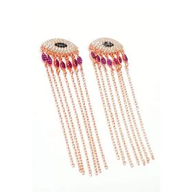 Oseshop İtalyan Tasarimi Göz Figurlu.modern 925 Ayar Gümüş Lüks Küpe
