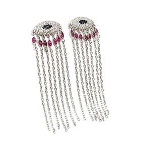 Oseshop İtalyan Tasarimi Göz Figurlu.modern 925 Ayar Gümüş Lüks Küpe
