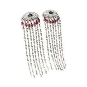 Oseshop İtalyan Tasarimi Göz Figurlu.modern 925 Ayar Gümüş Lüks Küpe