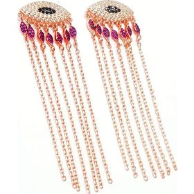 Oseshop İtalyan Tasarimi Göz Figurlu.modern 925 Ayar Gümüş Lüks Küpe