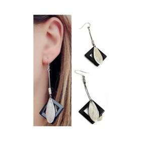 Oseshop Oniks Taşlı İtalyan 925 Ayar Gümüş Tasarım Küpe