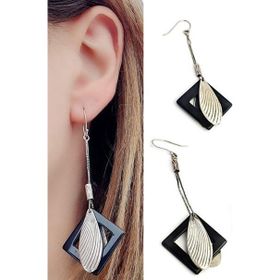 Oseshop Oniks Taşlı İtalyan 925 Ayar Gümüş Tasarım Küpe