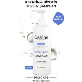 Oshine Professional Tuzsuz Keratin Biotin 1 lt Şampuan