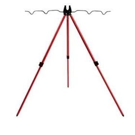 Oskar Kırmızı Üç Ayaklı Kamış Dayama Sehpası Tripod