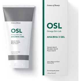 Osl Omega Skin Lab AHA/BHA 3 Gel 50 ml Yağlı ve Gözenekli Ciltler için Sebum Düzenleyici Jel