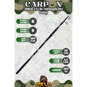 Oslo Carp-X 390 cm 3.5 LBS Teleskopik Olta Kamışı