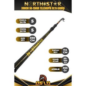Oslo North Star 390 cm 50-150 gr Teleskopik Olta Kamışı