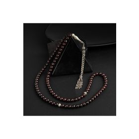 Osmanlı Doğaltaş Bordo Granat Lal Doğal Taş 99luk - 6 mm Tesbih