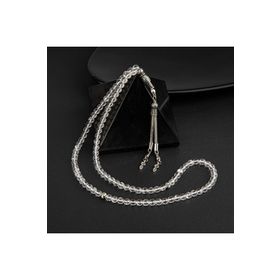 Osmanlı Doğaltaş Kristal Kuvars Doğal Taş 99luk - 6 mm Tesbih