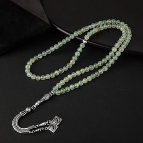 Osmanlı Doğaltaş Prehnit Doğal Taş 99luk - 6 mm Tesbih