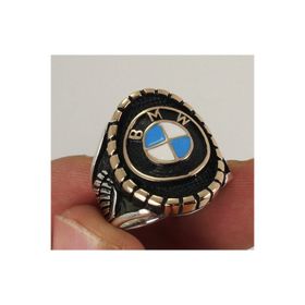 Osmanlı Gümüş Bmw Logolu Amblemli Gümüş Erkek Yüzük