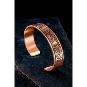 Osmanlı Gümüş Erkek Bakır Viking Hayat Ağacı Bileklik