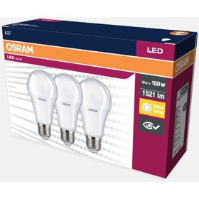 Osram 13 W Sarı Klasik E27 Duy 3'lü Led Ampul