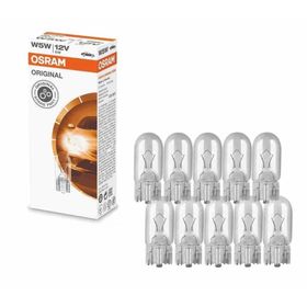 Osram 2825 W5W T10 Dipsiz 12V 5W 10 Adet Far Ampülü
