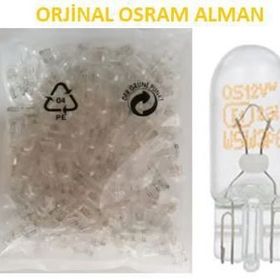 Osram 2825 W5W T10 Dipsiz 12V 5W 10 Adet Far Ampülü