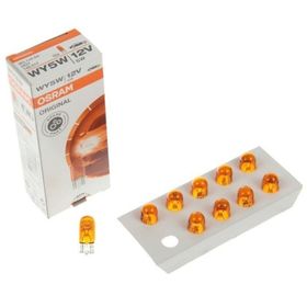 Osram 2827 WY5W T10 Dipsiz Turuncu 12V 5W 10 Adet Far Ampülü