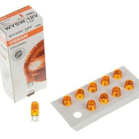 Osram 2827 WY5W T10 Dipsiz Turuncu 12V 5W 10 Adet Far Ampülü