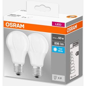 Osram 2'li E27 60 W Kırık Beyaz Led Ampul