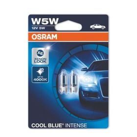 Osram 3700k W5 W 12 V 5 W 2 Adet Cool Blue İntense T10 Dipsiz Ampül
