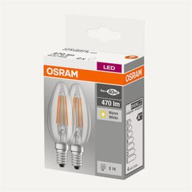 Osram 40 4W/470Lm E14 Nd Pk2 Base Clb Fıl Led