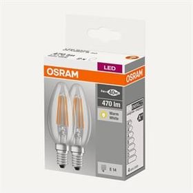 Osram 40 4W/470Lm E14 Nd Pk2 Base Clb Fıl Led