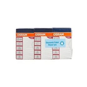 Osram 470 LM E27 Beyaz Işık 3'lü Led Ampul