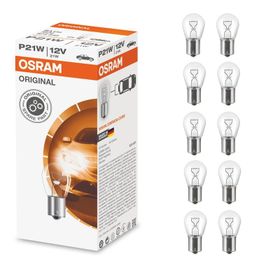 Osram 7506 P21W 93 Sinyal Stop 12V 21W 10 Adet Tek Duy Düz Far Ampülü