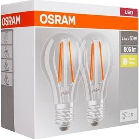 Osram A60 E-27 Led Base Classic 8.5W Filaman Sarı Işık Ampul 2'li Paket