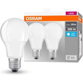 Osram A60 E-27 Led Base Classic 8.5W Filaman Sarı Işık Ampul 2'li Paket