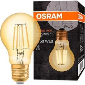 Osram A60 E-27 Ledison 6.5W Sarı Işık Duy Ampul