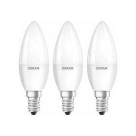 Osram B404 E-14 Led Value Classic 4.9W Sarı Işık Duy 3'lü Mum Ampul