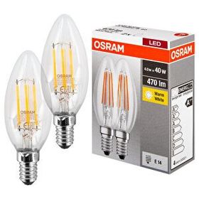 Osram Buji 2700K Sarı 2'li 4w Led E14 Mum