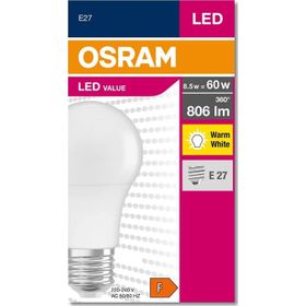 Osram E27 Duy 2700K Sarı Işık 8,5W Led Ampül