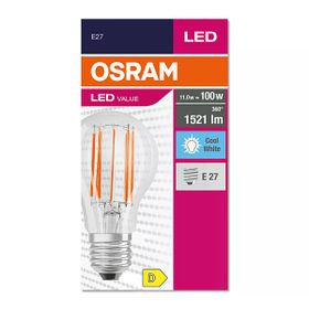 Osram Filament E27 A60 11W/40K 1521 Lümen Şeffaf Ampül
