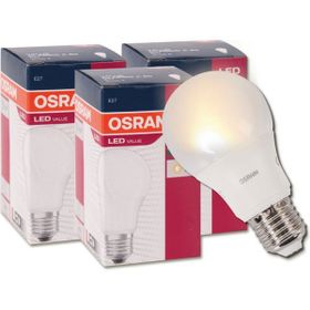 Osram Led Star 9.5 W Sarı Klasik E27 Duy 3'lü Led Ampul