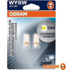 Osram WY5W 12V 5W 2 Adet Ampul Diadem Chrome T10 Dipsiz Ampul