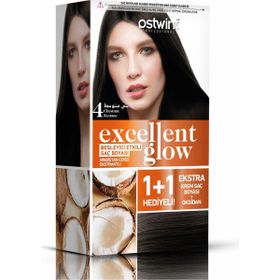 Ostwint Excellent Glow No.4 Kestane 2 Adet Saç Boyası