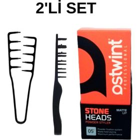 Ostwint Powder Wax Yeşil 20 ml Saç Pudrası + Geiş Aralık Wax Tarak