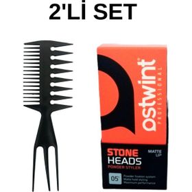 Ostwint Powder Wax Yeşil 20 ml Saç Pudrası + Geiş Aralık Wax Tarak