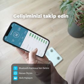 Osveld Detox Vücut Yağ Analizi Özellikli Akıllı Tartı