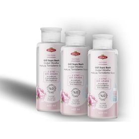 Otacı 3x400 ml Gül Kürü Gül Suyu Bazlı Doğal Micellar Makyaj Temizleme Suyu