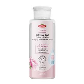 Otacı 400 ml Gül Kürü Gül Suyu Bazlı Doğal Micellar Makyaj Temizleme Suyu