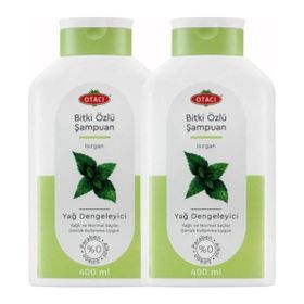 Otacı Bitki Özlü Isırgan Yağ Dengeleyici 2x400 ml Yağlı ve Normal Saçlar Şampuan
