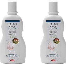 Otacı Naturway Klinik Kepek ve Dökülme Karşıtı 2x500 ml Sarımsaklı Şampuan